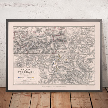 Bataille de Stockach par AK Johnston, 1799 : Guerre révolutionnaire française 