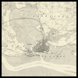 Personalised Old Map of Poole