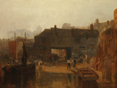 Saltash mit der Wasserfähre, Cornwall von Turner, 1811 