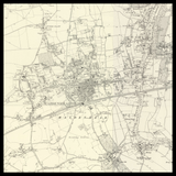 Mapa antiguo personalizado de Maidenhead 