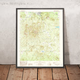 Map of Williams, Arizona by USGS, 1989 – Kaibab National Forest & Bill Williams Mountain