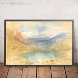 Le Lungernsee au clair de lune, Suisse par Turner, 1848 