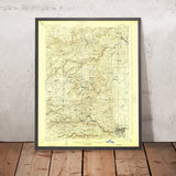 Old Map of Boulder, Colorado by USGS, 1904 – Gunbarrel, Table Mountain & South Boulder Creek