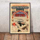 Póster de viaje del Orient Express: Londres-París-Constantinopla, 1888 