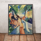 Greeting (Lake Thun) by August Macke, 1913