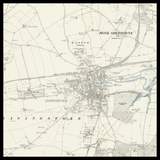 Mapa antiguo personalizado de Basingstoke 