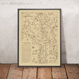 Antica mappa illustrata delle Montagne Rocciose del Montana e delle foreste nazionali di LaCasse, 1940: Glacier NP, Missoula, Butte, Flathead Lk, Lolo 