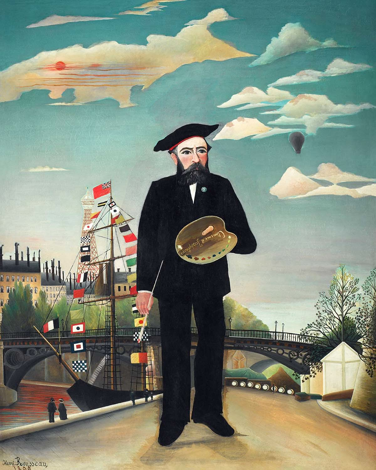 Ich selbst Selbstporträt von Henri Rousseau, 1890