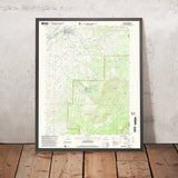 Map of Paonia, Colorado by USGS, 2001 – North Fork Gunnison River & Gunnison National Forest