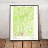 Old Map of Montpelier, Vermont by USGS, 1968 – East Montpelier, Worcester & Middlesex