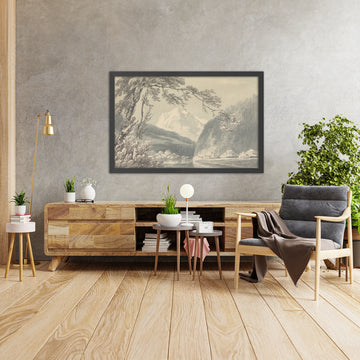 Una imagen enmarcada de Near Grindelwald de Turner, 1796