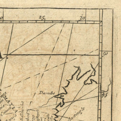 Alte Atlantische Ozean Seekarte von Mount, 1766: Küsten, Loxodrome, Kompassrose