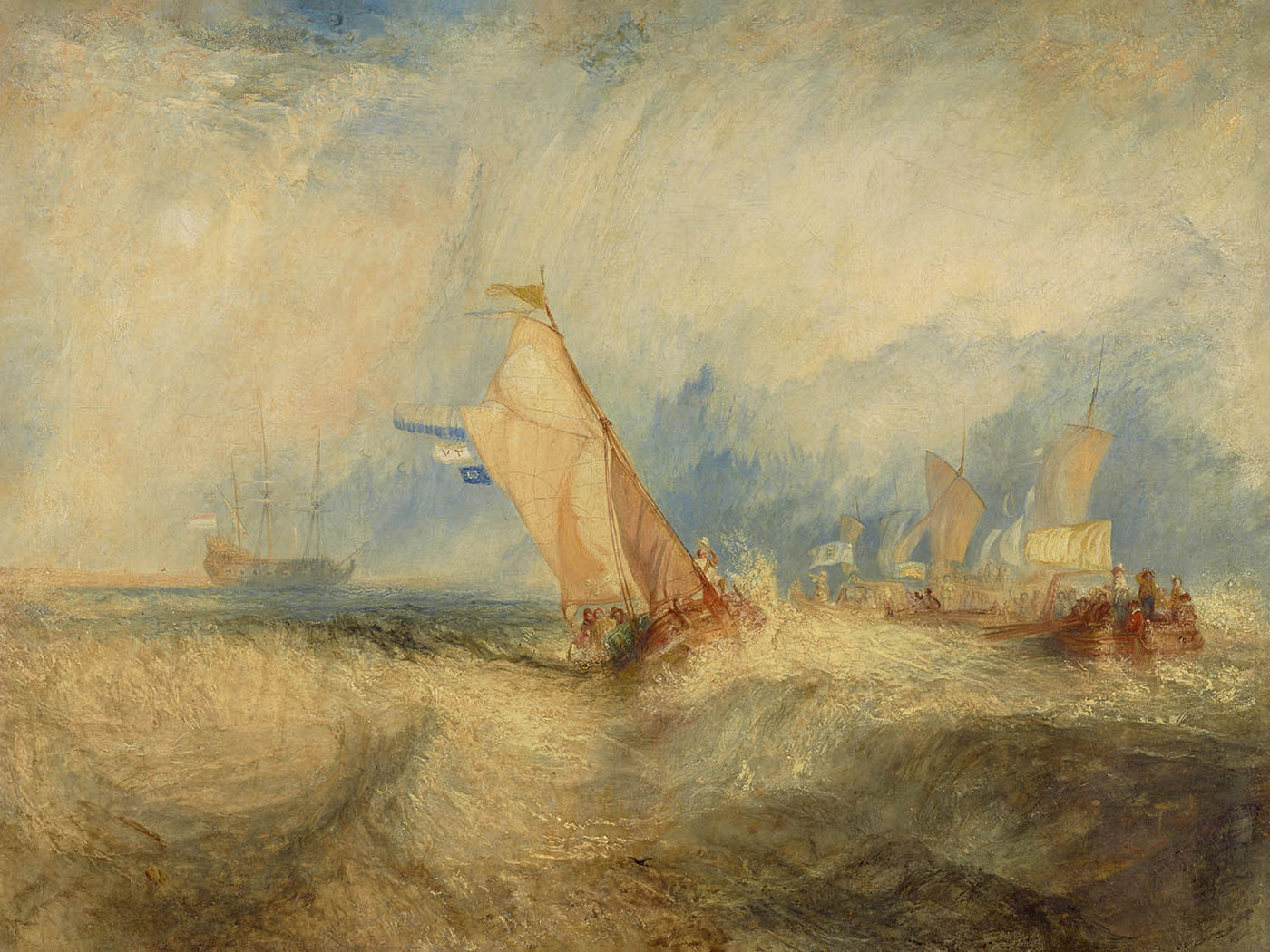 Van Tromp, der sich bemüht, seinen Herren zu gefallen von Turner, 1844 