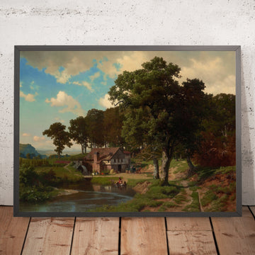 A framed image of 
