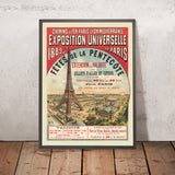 Póster de viaje de París: Exposition Universelle de M. Stéphane, 1889 