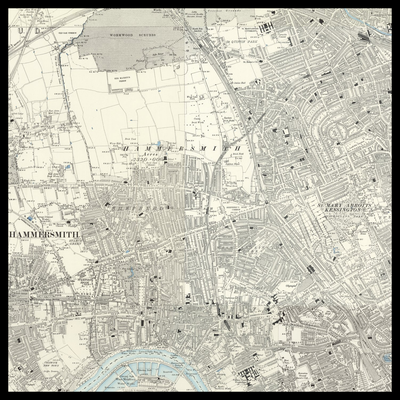 An old Ordnance Survey map of Shepherd's Bush