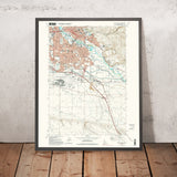 Old Map of Boise, Idaho by USGS, 1972 – Boise River, Municipal Airport & Foothills