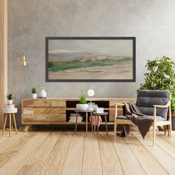 A framed image of 