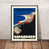 Póster de viaje de Gilleleje, Dinamarca 