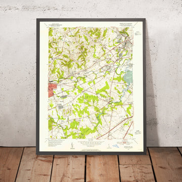 Old Map of Newark, Delaware by USGS, 1953 – University of Delaware & White Clay Creek