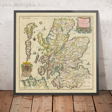 Carte baroque rare de l&