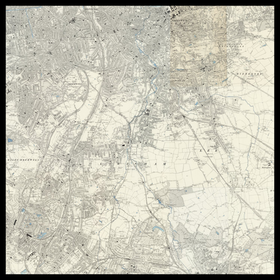 An old Ordnance Survey map of Borough of Lewisham