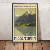 Póster de viaje de Niesen: Niesen-Bahn de Anton Reckziegel, 1910 