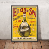 Elixir de Spa Vintage Liqueur Poster, 1900