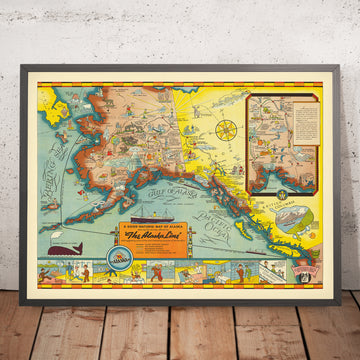 Vecchia mappa pittorica dell&