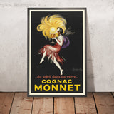 Cognac Monnet Vintage Cognac Poster by Leonetto Cappiello, 1927
