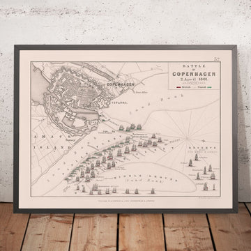 Schlacht von Kopenhagen, 2. April 1801: Britische vs. Dänische Streitkräfte, Napoleonischer Krieg 