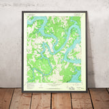 Old Map of Lake Travis, Texas by USGS, 1967 – Colorado River & Pace Bend Park