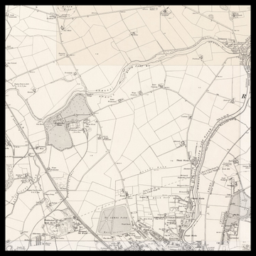 Una vecchia mappa Ordnance Survey di Clydebank