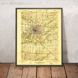 Old Map of Columbia, Missouri by USGS, 1940 – University of Missouri & Rock Bridge Memorial State Park
