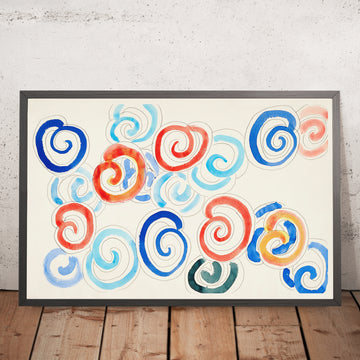 Una imagen enmarcada de Escargots (Caracoles) de Henri Matisse, 1953