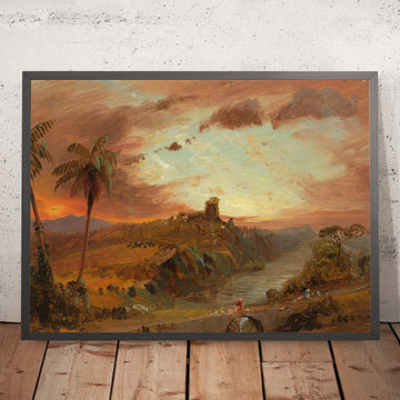 A framed image of 