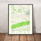 Old Map of Lewisburg, Pennsylvania by USGS, 1965 – Milton, Mifflinburg & Susquehanna River
