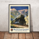 Reiseplakat Montana Rockies: North Coast Limited von Gustav Wilhelm Krollmann, 1920 