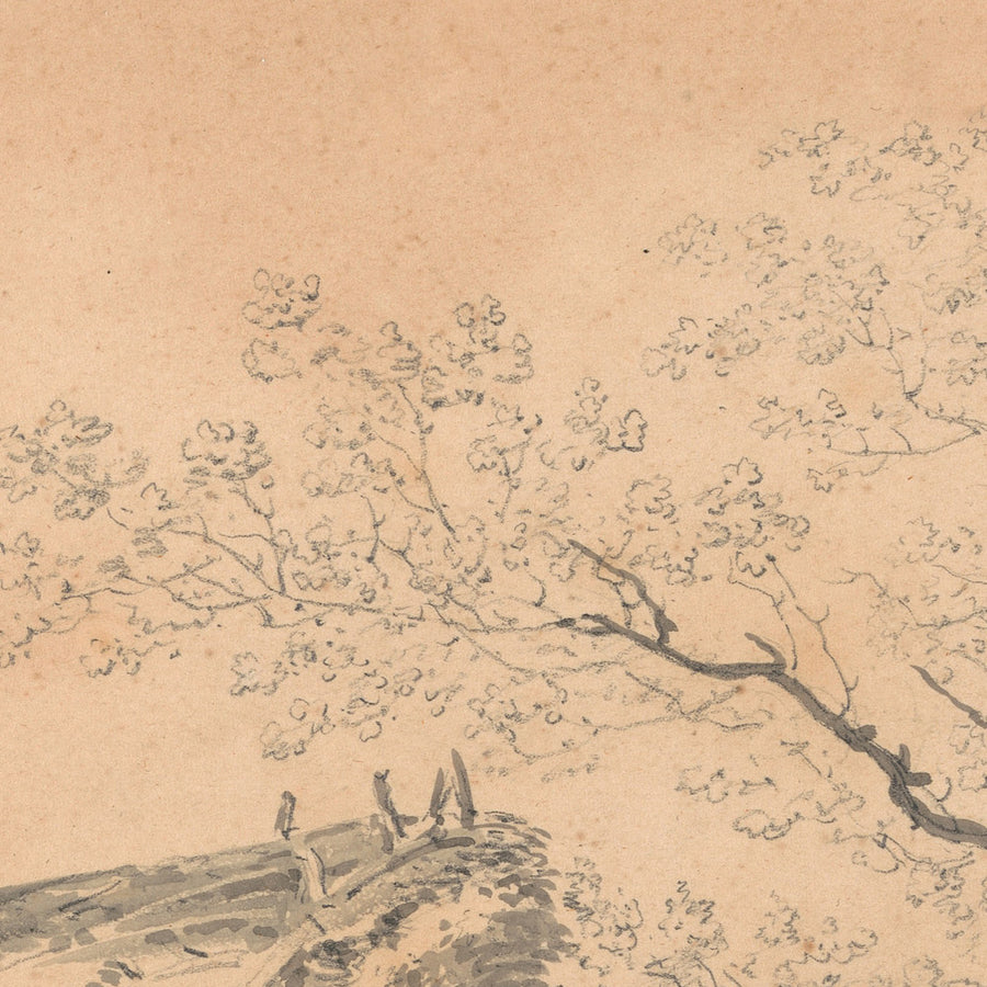 Landschaft mit Scheune von Turner, 1795 