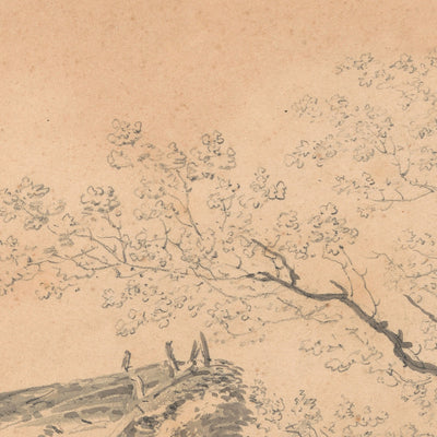 Landscape with Barn by Turner, 1795