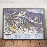 Wisp Resort Ski Trail Map, Maryland