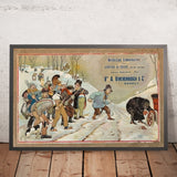 Distillerie Limbourgeoise Vintage Advertising Poster by Eugène Burnand, 1906