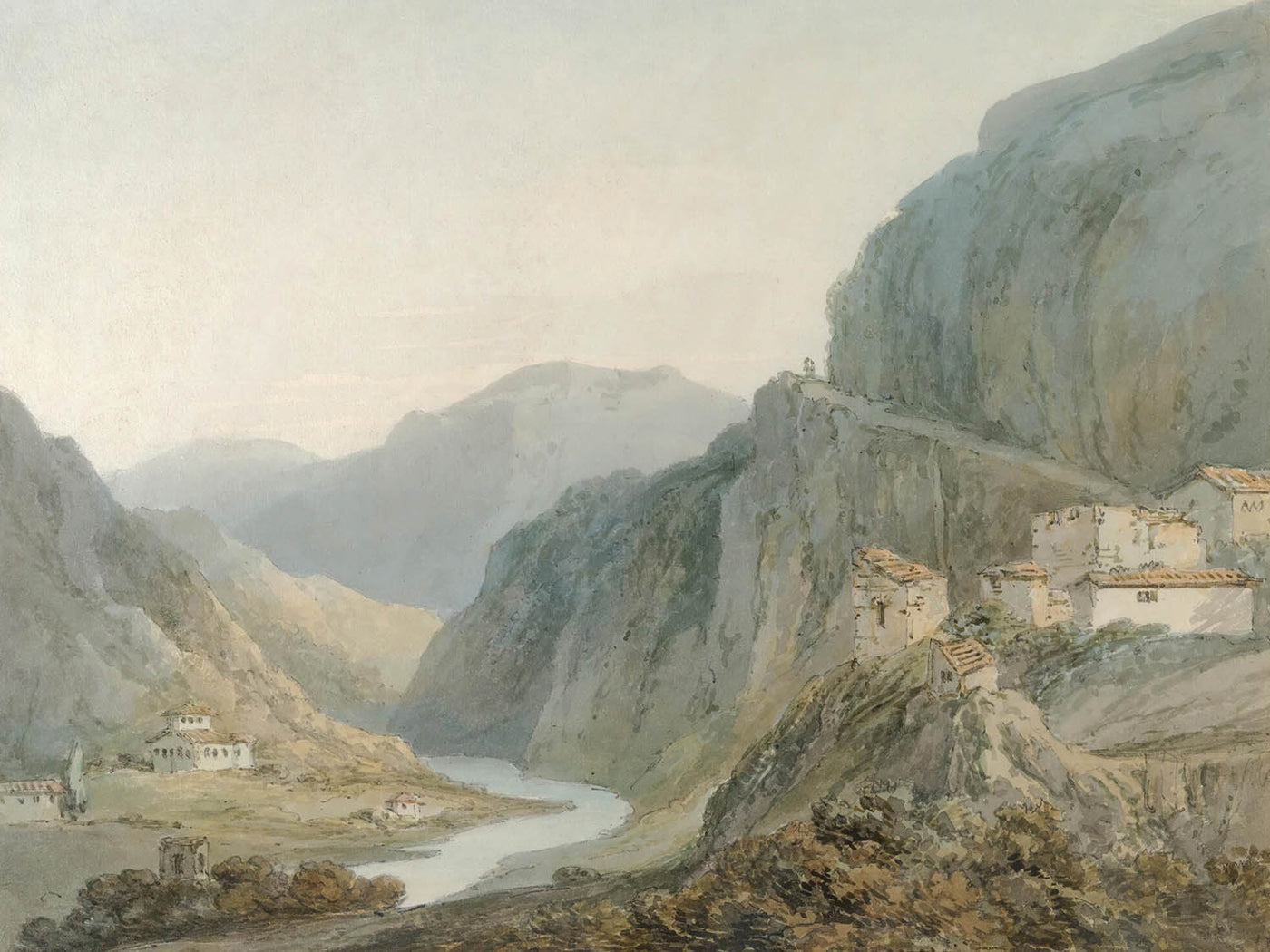 Ascent To The Cascade Of Terni by Turner, 1800
