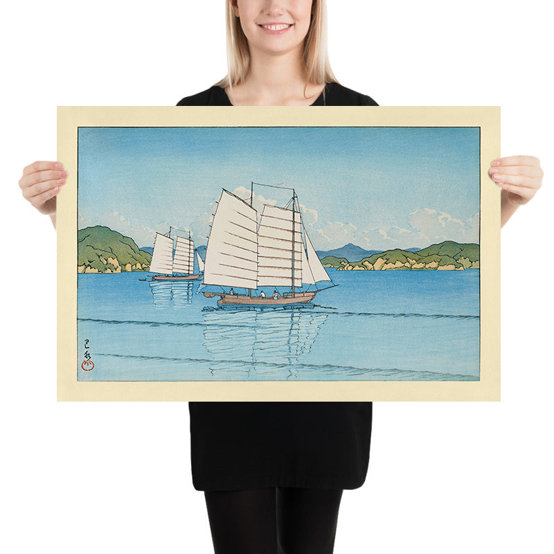 Mar Interior de Hasui Kawase, 1952 