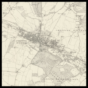 An old Ordnance Survey map of High Wycombe