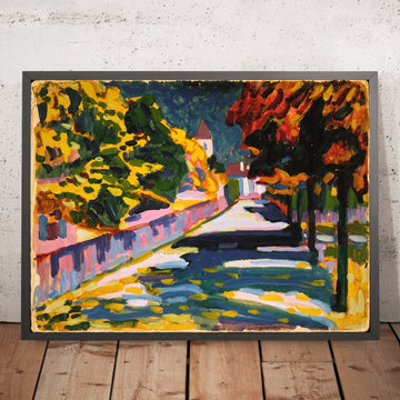 A framed image of 