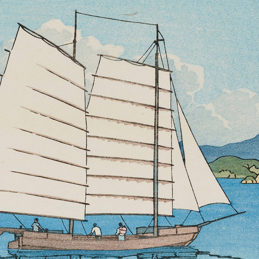 Mar Interior de Hasui Kawase, 1952 