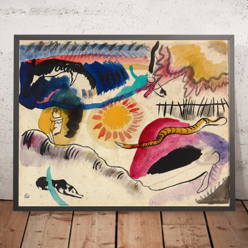 A framed image of 