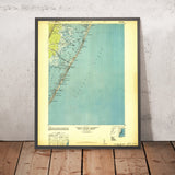 Old Map of Long Beach Island, New Jersey by USGS, 1948 – Beach Haven & Barnegat Bay