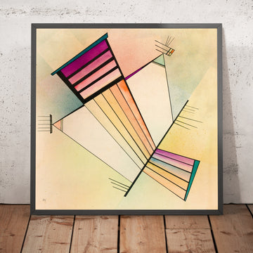 A framed image of 